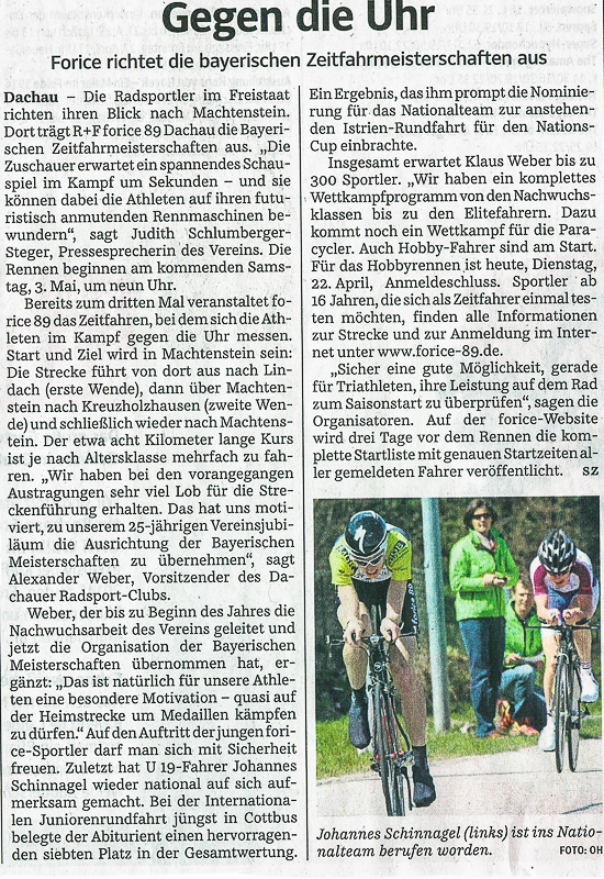 Presseartikel Dachauer Nachrichten Klick zeigt Full Screen