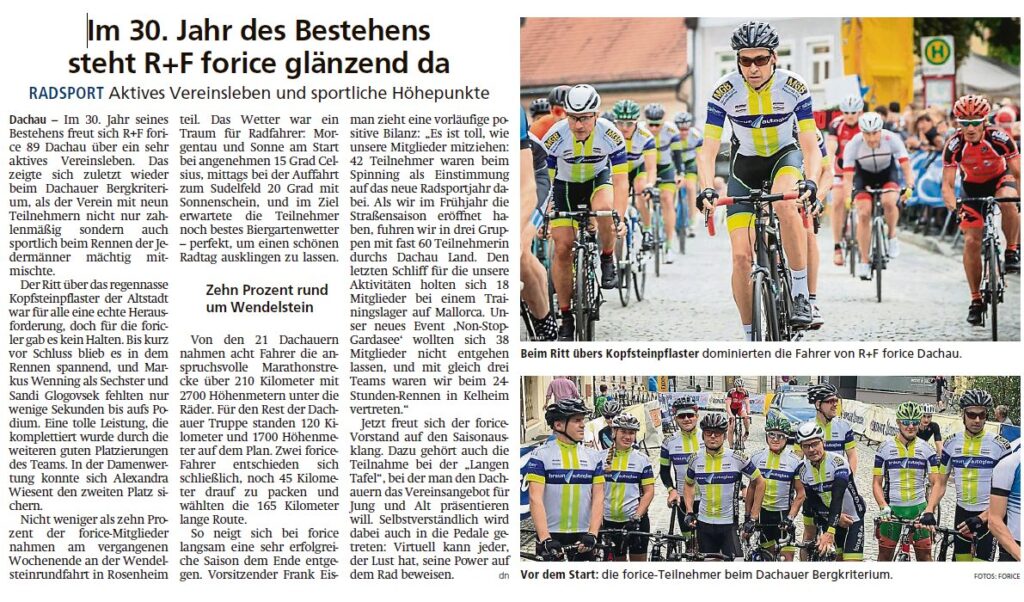 Volle Größe bei Klick ->Presse Dachauer Nachrichten 3. September 2019