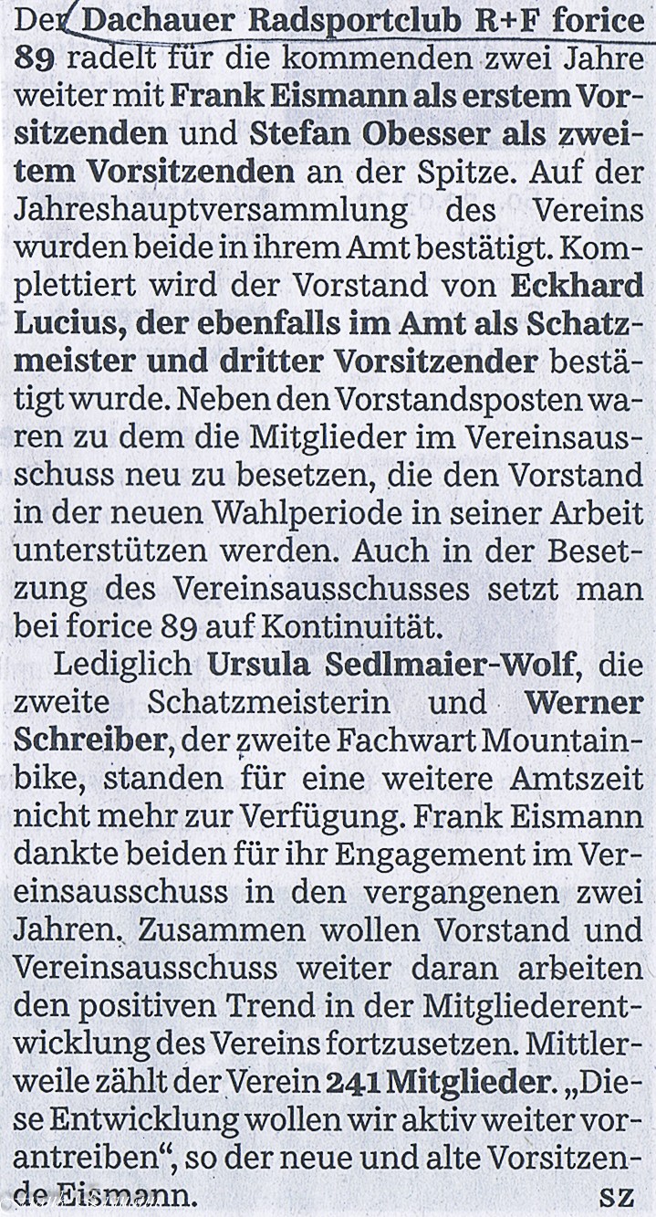 Neuwahlen – Bericht in der SZ